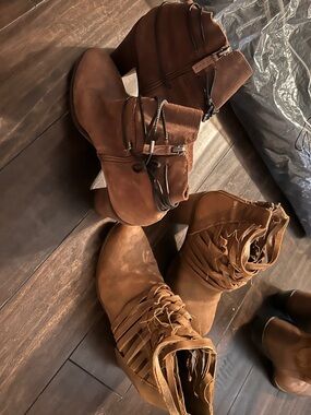 Women’s Brown Ankle Boots BUNDLE - 2 pairs!